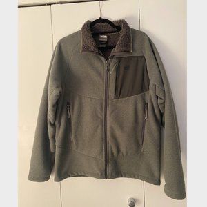 The North Face Chimborazo Mens M Sherpa Lined Gray Fleece